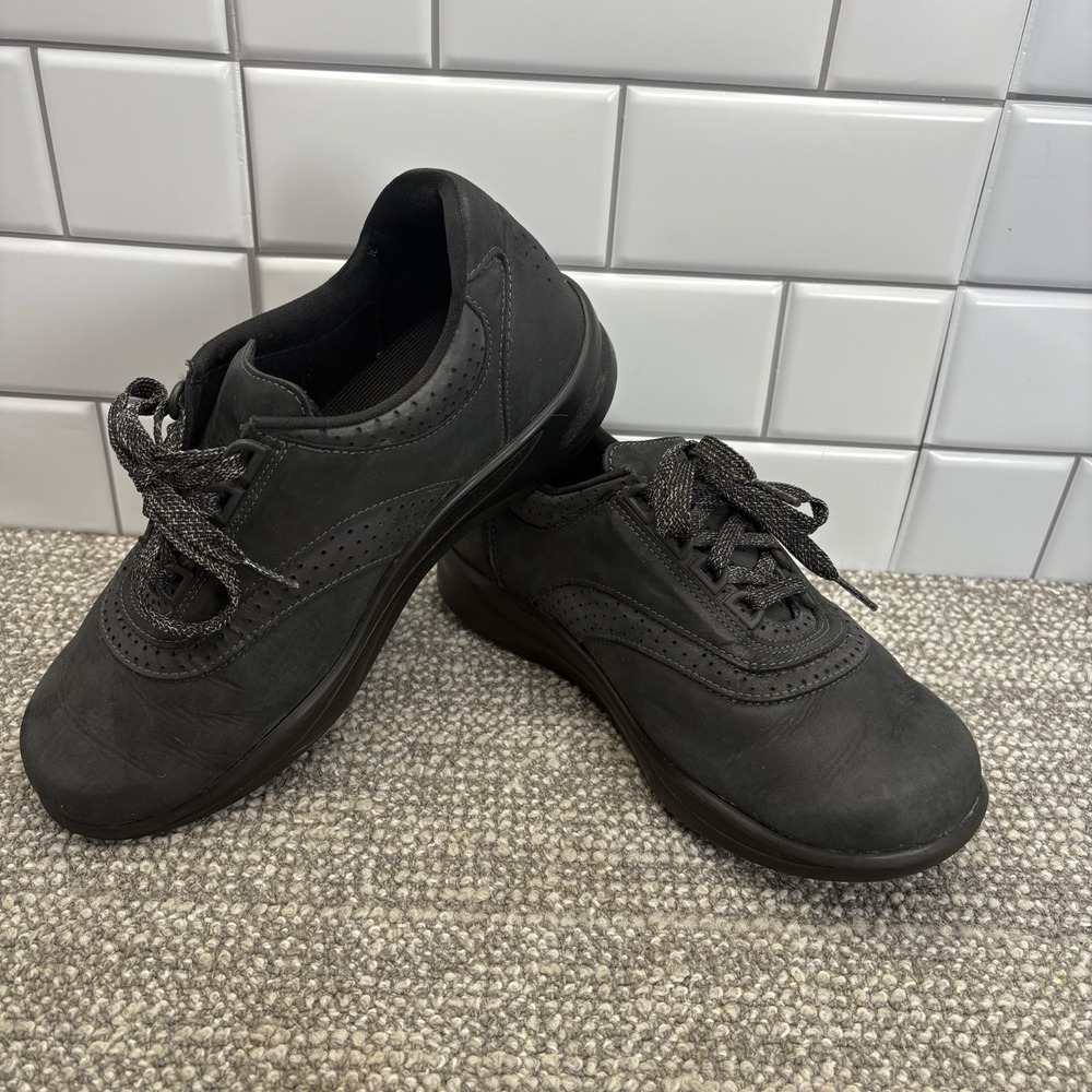 SAS Women's Shoes Leather Lace Ups Sz 9.5 WIDE Comfort Shoes Orthopedic Support